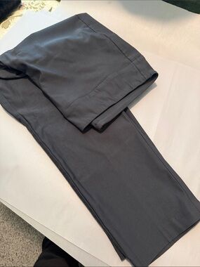 Tribal Ankle-Length Cropped Pants in Charcoal Gray-size 16P